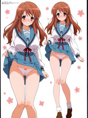 『AIエロ画像』【涼宮ハルヒシリーズ】朝比奈みくるちゃんのAI画像を大量作成 その1