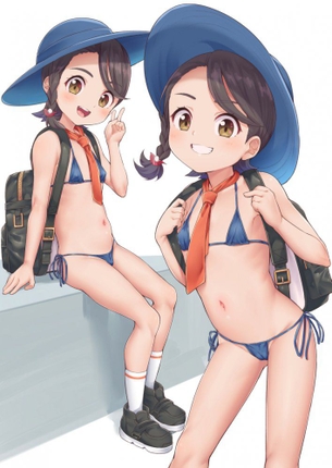 【二次】ほとんど見えるマイクロビキニを着ている女の子の画像まとめ　その38【45枚】