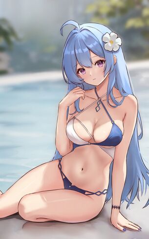 【二次元】青髪美少女のエロ画像 Part.27 50枚