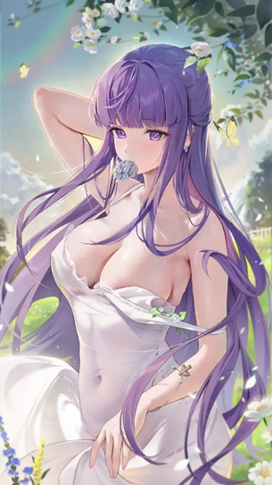 紫髪のエロ画像を復習していく