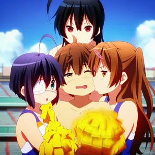 【画像】中二病でも恋がしたい！キャラたちとハーレムエッチするエロ画像