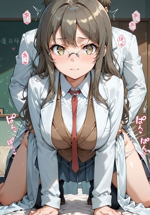 双葉理央の中出しエッチのエロ画像 130枚【青春ブタ野郎シリーズ】