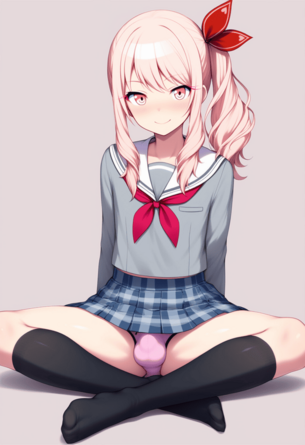 [プロセカ][エロ画像]暁山瑞希(男の娘)のパンチラでガチ勃起したよ～♪