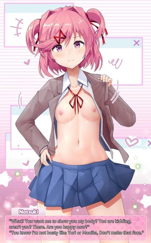 【ドキドキ文芸部!】Natsuki(ナツキ)のエロ画像