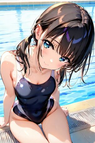 【AIイラスト】プールと女の子のAI画像まとめ【アニメ調】 Part 2 [AI Generated]
