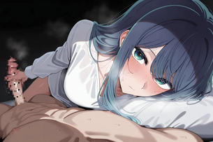 【推しの子/エロ画像】黒川あかねのねっとり乳首舐め手コキ