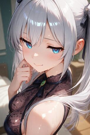 【AIイラスト】銀髪の女の子のAI画像まとめ【アニメ調】 Part 12 [AI Generated]
