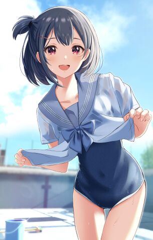 【二次元】スク水姿の美少女達のエロ画像 Part.21 50枚
