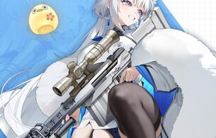 『勝利の女神：NIKKE』エロすぎるムチムチスケスケのパンツ丸見えのエロ女の子！