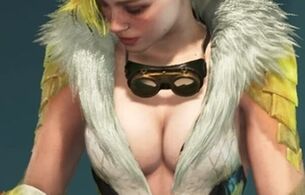 『モンスターハンターワイルズ』ジェマのエロいおっぱいがほぼ丸見えなドスケベ衣装DLC！