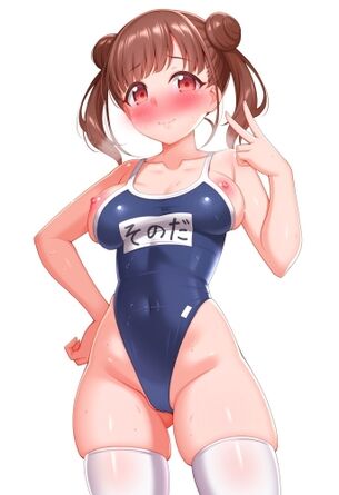 【二次エロ】スクール水着女子の濡れ濡れムチムチ画像集ｗｗ
