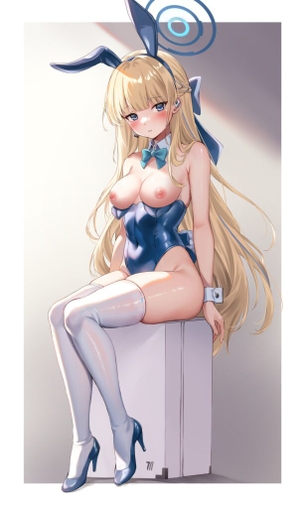 【ブルーアーカイブ】飛鳥馬トキがオナニーしているのを想像して即抜き二次エロ画像