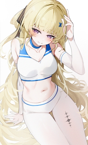 【２次】おヘソが見えてる女の子のエロ画像その９８