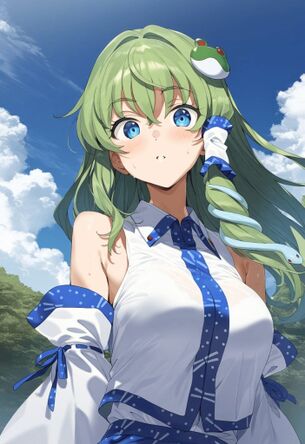 【東方Project】二次元の世界に行って東風谷早苗とめっちゃハメハメしたいと思わせるエロ画像まとめ