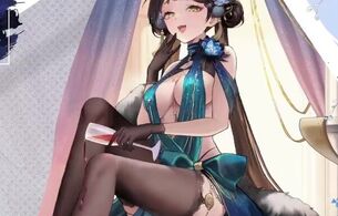 『雀魂』エロすぎるムチムチおっぱいとか丸見えのドスケベエロドレスのエロ衣装！