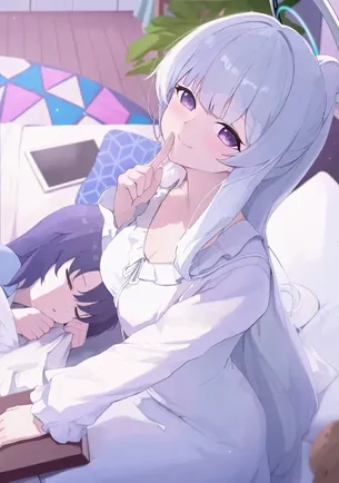 【二次】銀髪のメチャシコで可愛い女の子のエッチな画像