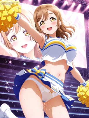 『stable-diffusion』【ラブライブ!サンシャイン!!】国木田花丸ちゃんのAI画像を大量作成 その2-3