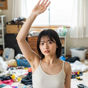 【AI腋フェチ画像】ImageFXで生成したAI美女の腋 [AI Generated]