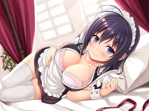 メイドのエッチな部分を奥の奥まで堪能できるエロ画像