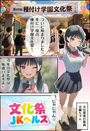 【エロ漫画】文化祭J◯ヘルス VS レンタルおじさんちんぽ