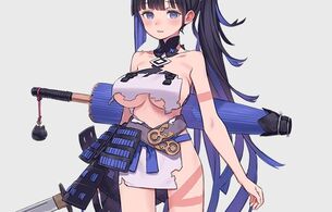 『つるぎ姫』女の子たちのえっちな服が破れてるムチムチおっぱいなどエロい設定画など！