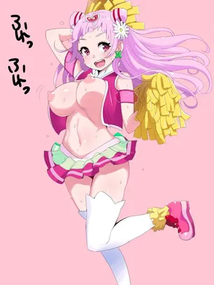 乳揺れの二次元エロ画像。