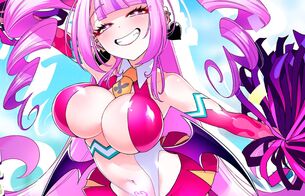 『ボンバーガール』エロすぎるムチムチおっぱいと淫紋のサキュバスチアコスのエロ衣装！