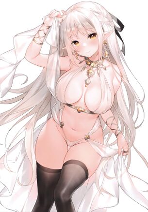 【二次元】銀髪・白髪・灰髪美少女のエロ画像 Part.22 50枚