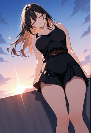 【黒髪】美しく艷やかな黒髪美少女画像まとめた　その17【二次画像】