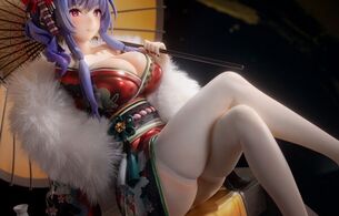 『アズールレーン』セントルイスのムチムチすぎるエロおっぱいの和服姿のエロフィギュア！