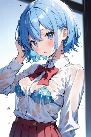 【AIイラスト】青髪の女の子のAI画像まとめ【アニメ調】 Part 4 [AI Generated]