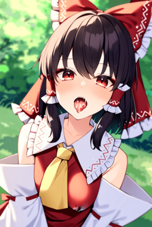 【エロ画像】博麗霊夢とエッチする妄想をしたときにありがちな展開！(東方Project)