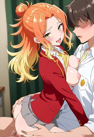 [帝乃三姉妹は案外、チョロい。][エロ画像]帝乃二琥に学校でハメたよ～♪