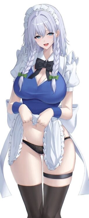 十六夜咲夜のどエロい二次エロ画像がいっぱいおっぱい！【東方Project】