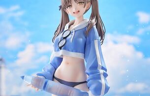 『ブルーアーカイブ』風倉モエのえっちな下半身丸出しみたいなエロ水着姿のエロフィギュア！