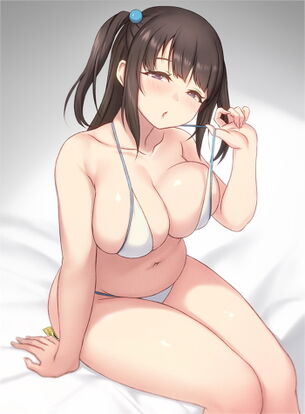 【画像】「水着特有のぴちぴち感」、二次元女の子のドスケベボディ集