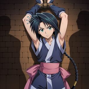 【るろうに剣心・エロ漫画】腋ナメおじさん達に捕まった巻町操！拘束されたまま全身ナメしゃぶられて強制絶頂…！