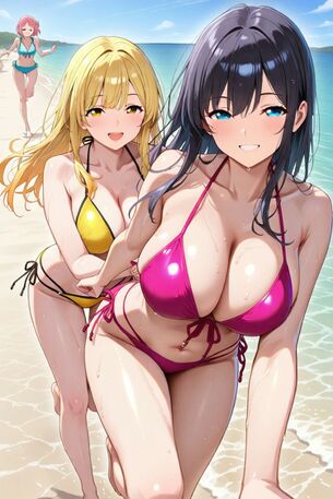 【AIイラスト】水着を着た女の子のAI画像まとめ【アニメ調】 Part 8 [AI Generated]