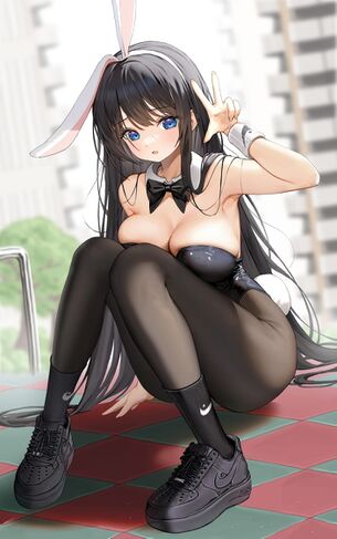 【二次元】黒髪が綺麗な美少女のエロ画像 Part.24 50枚