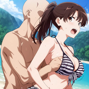 【冴えカノ/エロ画像】加藤恵と野外えっち♥