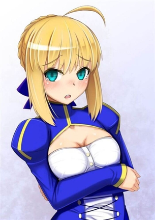 アルトリア・ペンドラゴンのおっぱいを好き放題ヤリ放題な二次エロ画像【Fate Grand Order】