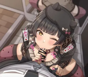 スマホの壁紙に使えそうな口内射精の画像