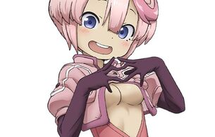 映画『メイドインアビス 目覚める神秘』エロすぎるおっぱいが丸出しのエロ衣装の女の子！
