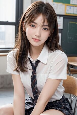 【AIグラビア】教室にいる女の子のAI画像まとめ【リアル調】 Part 3 [AI Generated]