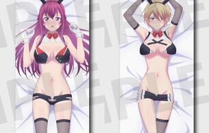 『女神のカフェテラス』幕澤桜花と鳳凰寺紅葉のエロすぎドスケベバニー姿のエロ抱きまくら