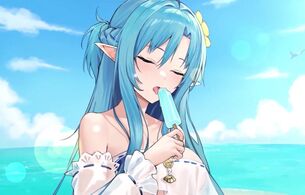 『雀魂』が『ソードアート・オンライン』とコラボしてえっちなアスナやリーファのエロ水着衣装