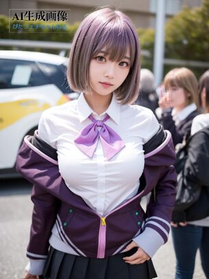 【グリッドマン】新条アカネちゃんのコスプレをしてるレイヤーさんを撮影させてもらった三次風画像 part2【AI画像】