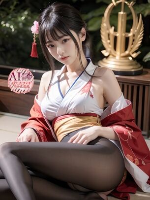【希少種】和服と黒タイツの組み合わせが好きだけどリアルで見たことがないので生成してみた黒スト和装女子の三次風画像 part2【AI画像】
