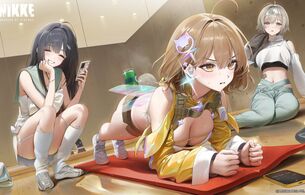 『勝利の女神：NIKKE』えっちな女の子のエロいムチムチエロアイドル衣装など！