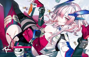 『アークナイツ：エンドフィールド』えっちなパンツが見えまくりのエロいおっぱいの女の子！